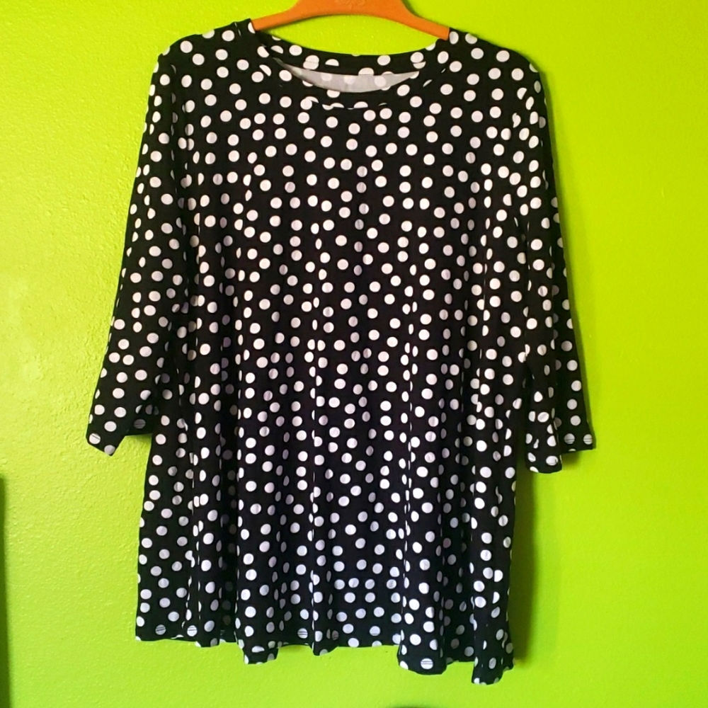 Jessica London black and white swing tunic